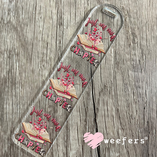 UV DTF Decal - Just One More Chapter Valentine's Day Bookmark Weefers