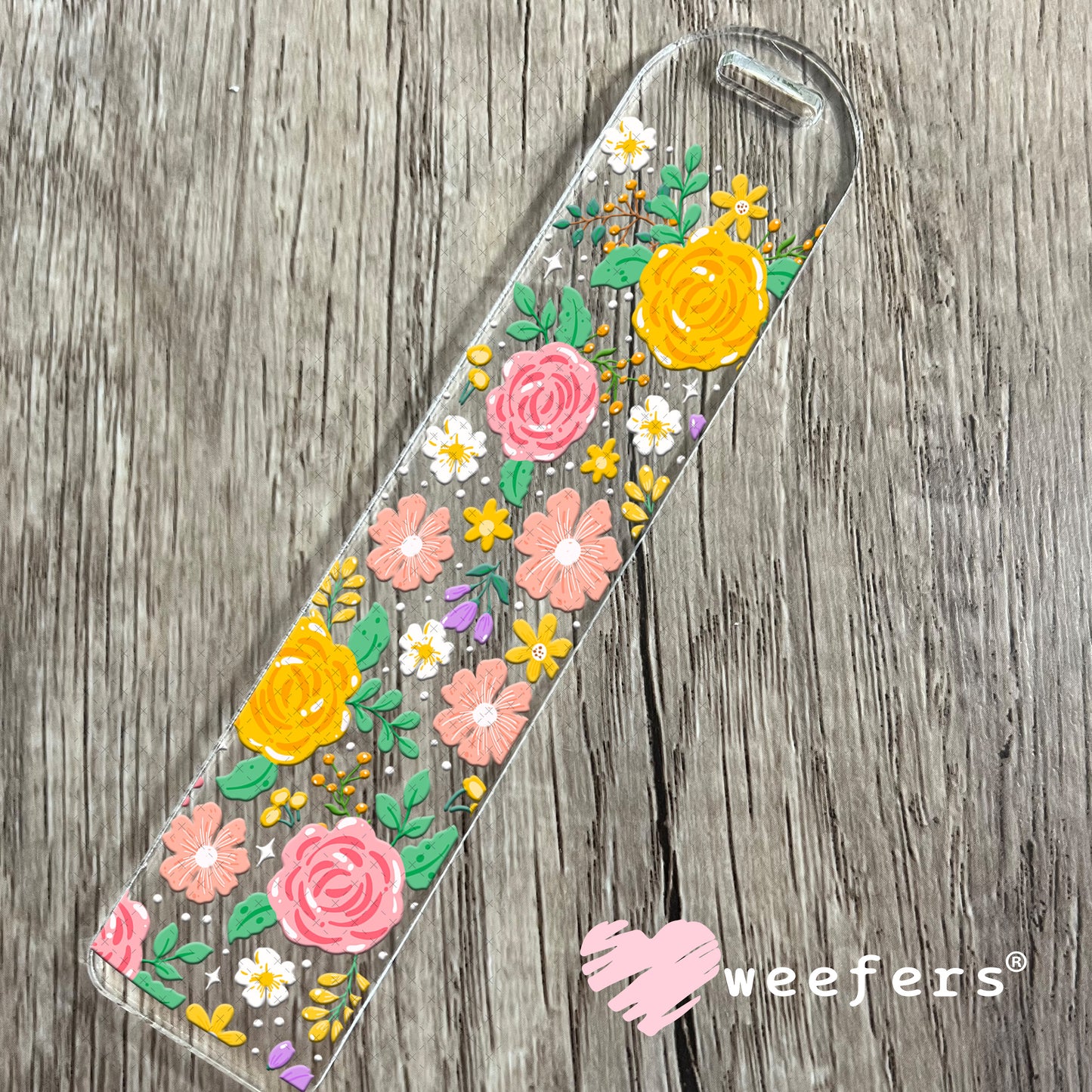 UV DTF Cup Wrap – Spring Roses Bookmark Weefers