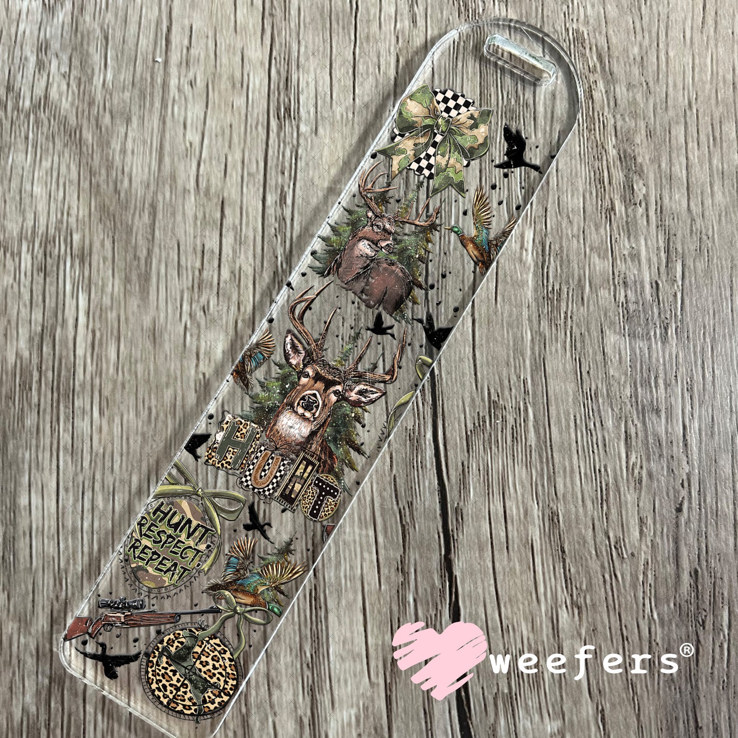 UV DTF Cup Wrap – Hunt Respect Repeat Bookmark Weefers