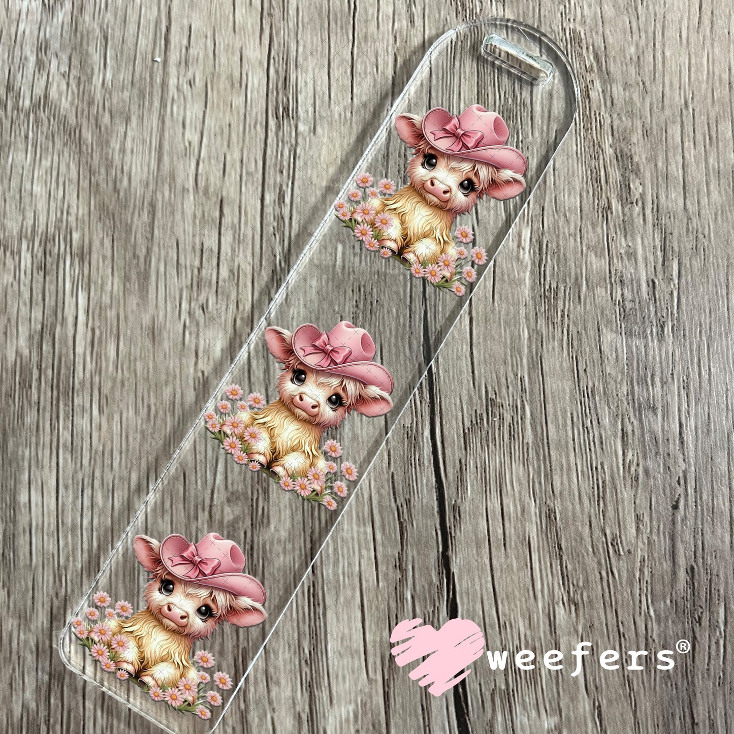 UV DTF Decal - Cowgirl Highlander Cow Bookmark Weefers