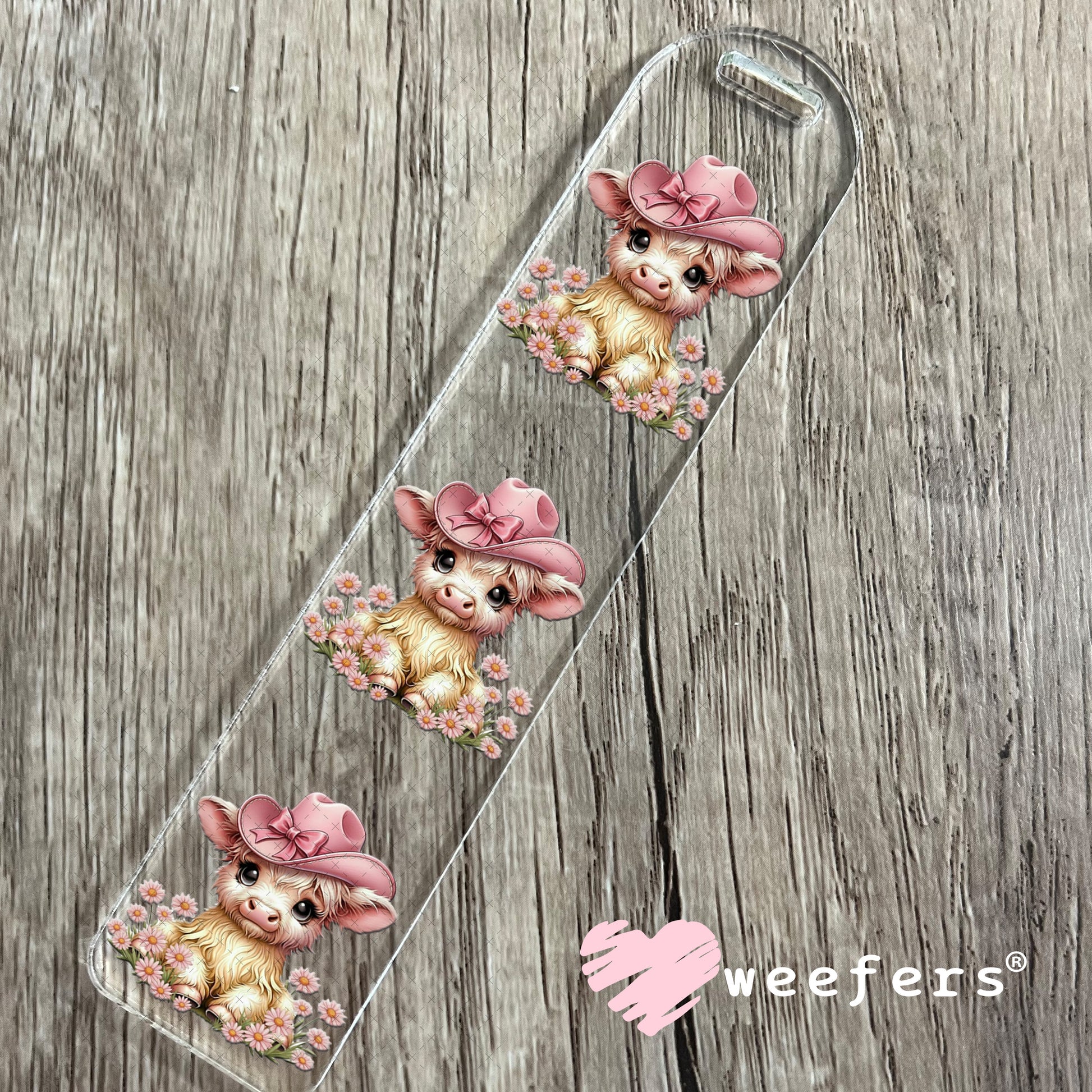 UV DTF Decal - Cowgirl Highlander Cow Bookmark Weefers