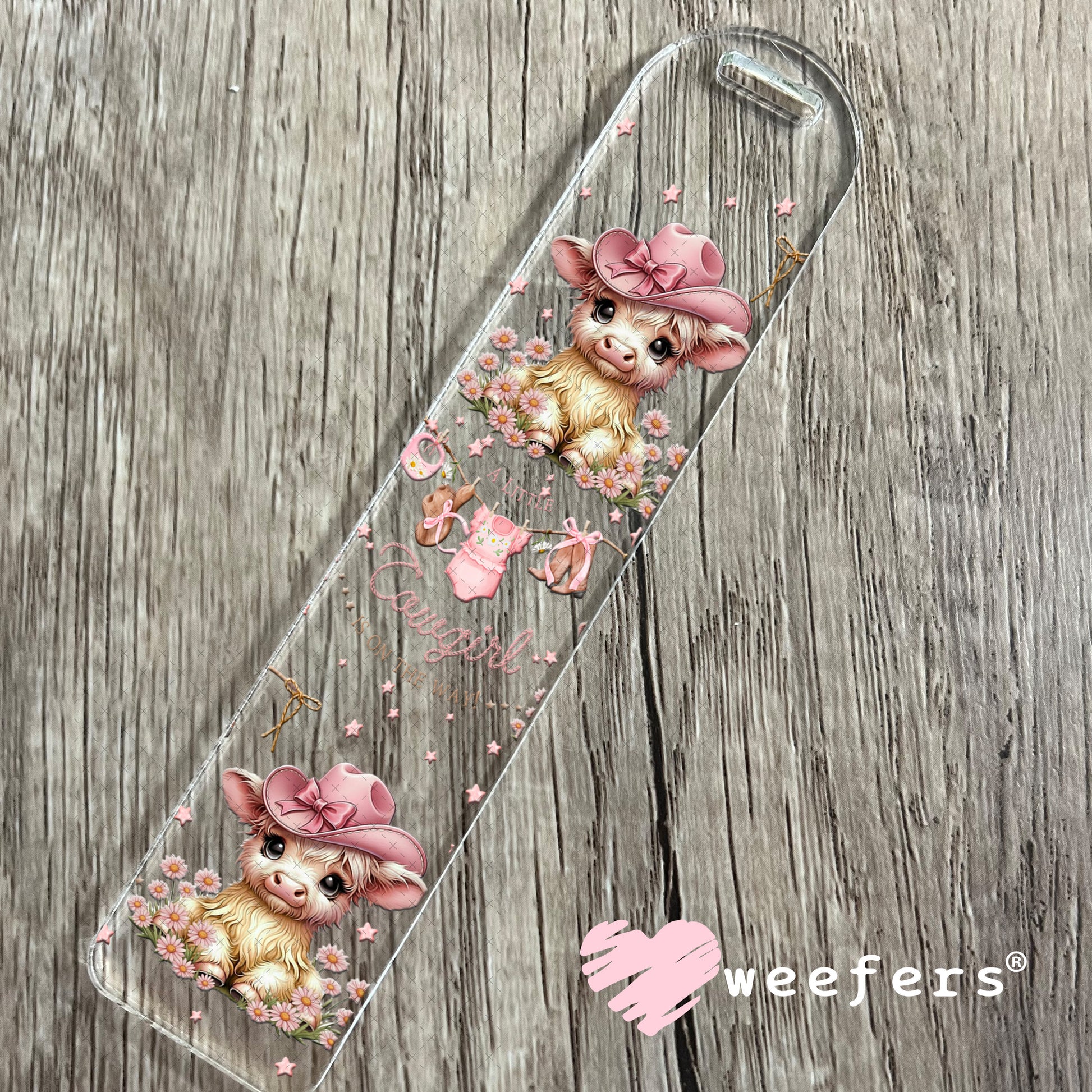 UV DTF Cup Wrap – A Little Cowgirl is on the Way - Weefers Exclusive Bookmark Weefers