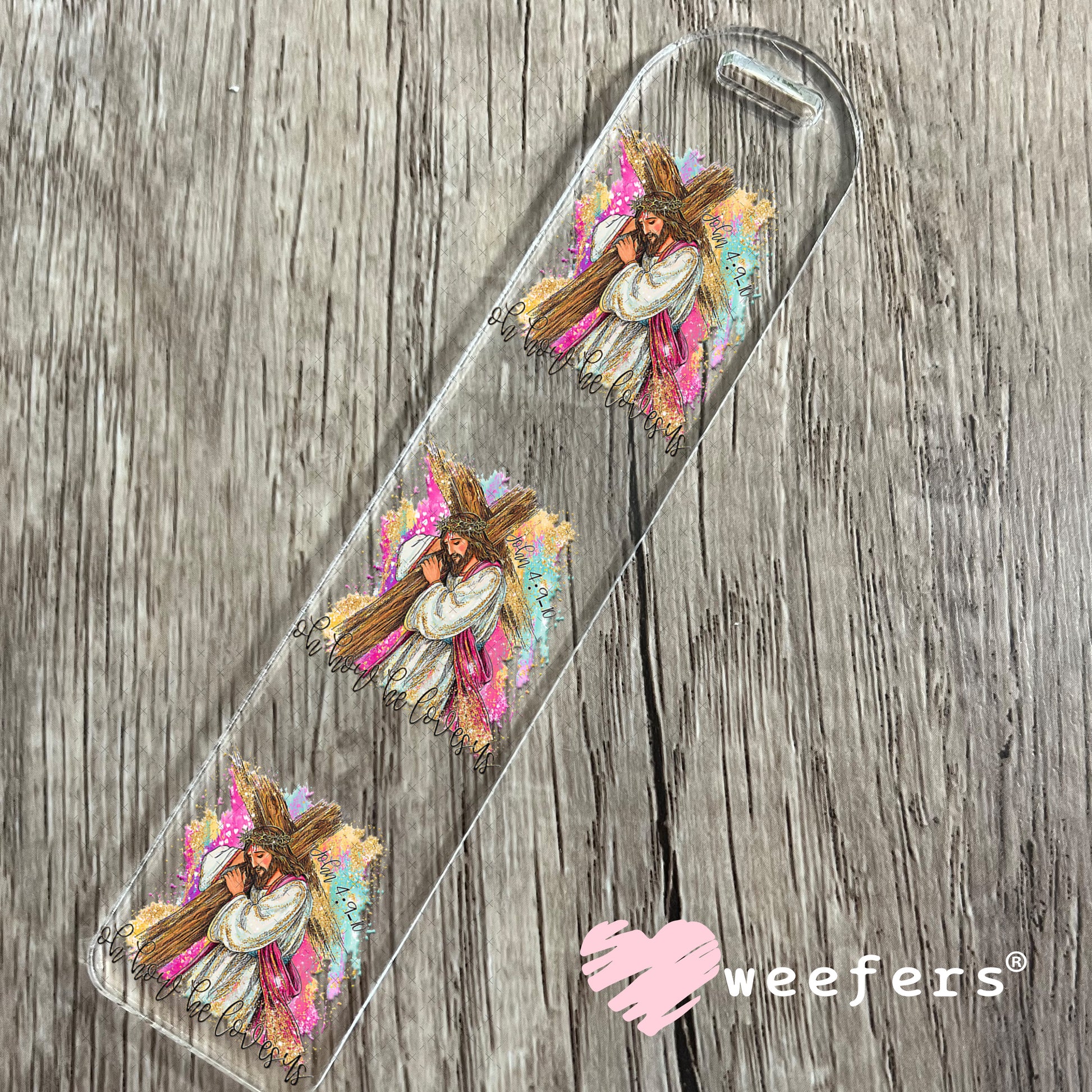 UV DTF Decal - Oh How He Loves Us Bookmark Weefers