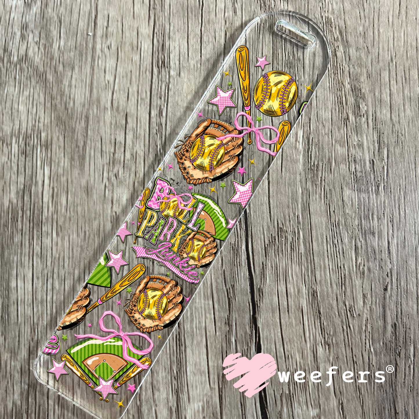 UV DTF Cup Wrap – Ballpark Junkie Softball Bookmark Weefers