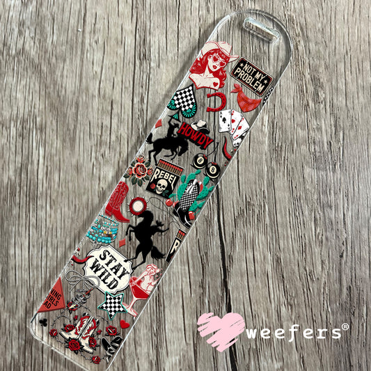 UV DTF Cup Wrap – Stay Wild Cowgirl Sass Bookmark Weefers
