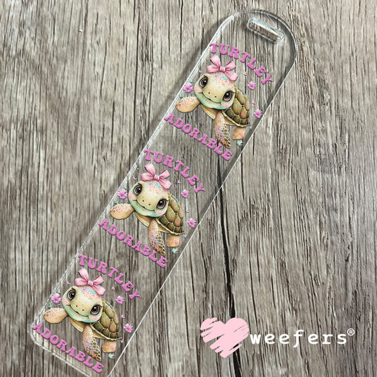 UV DTF Decal - Turtley Adorable Lilac Bookmark Weefers