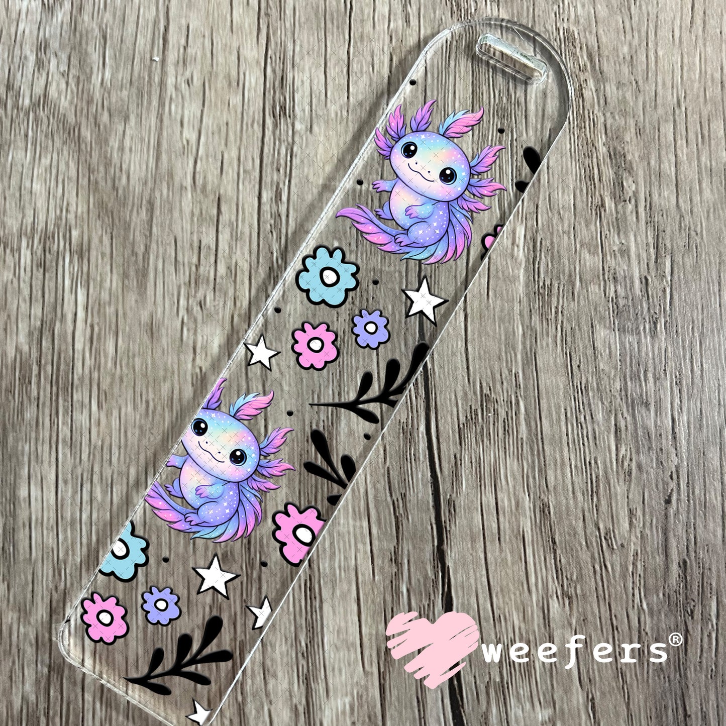 UV DTF Cup Wrap – Axolotl Purple Bookmark Weefers