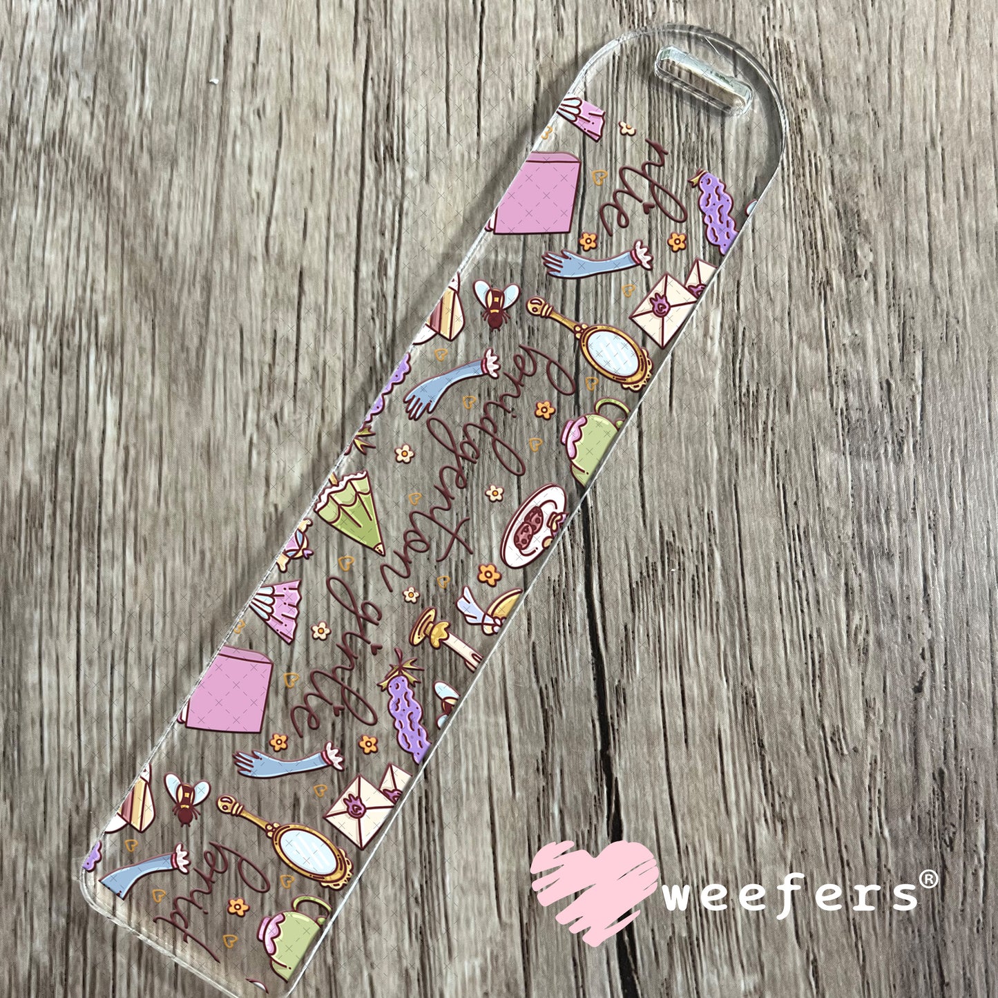UV DTF Cup Wrap – Bridgerton Girlie Bookmark Weefers