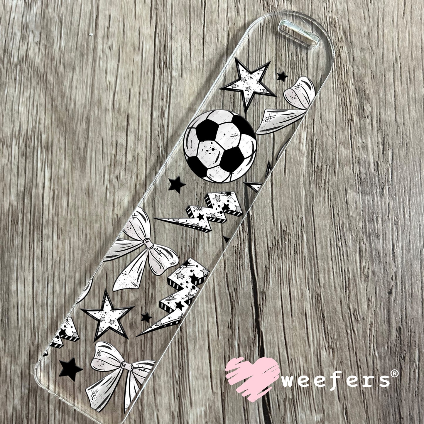 UV DTF Cup Wrap – Soccer Black and White Bookmark Weefers