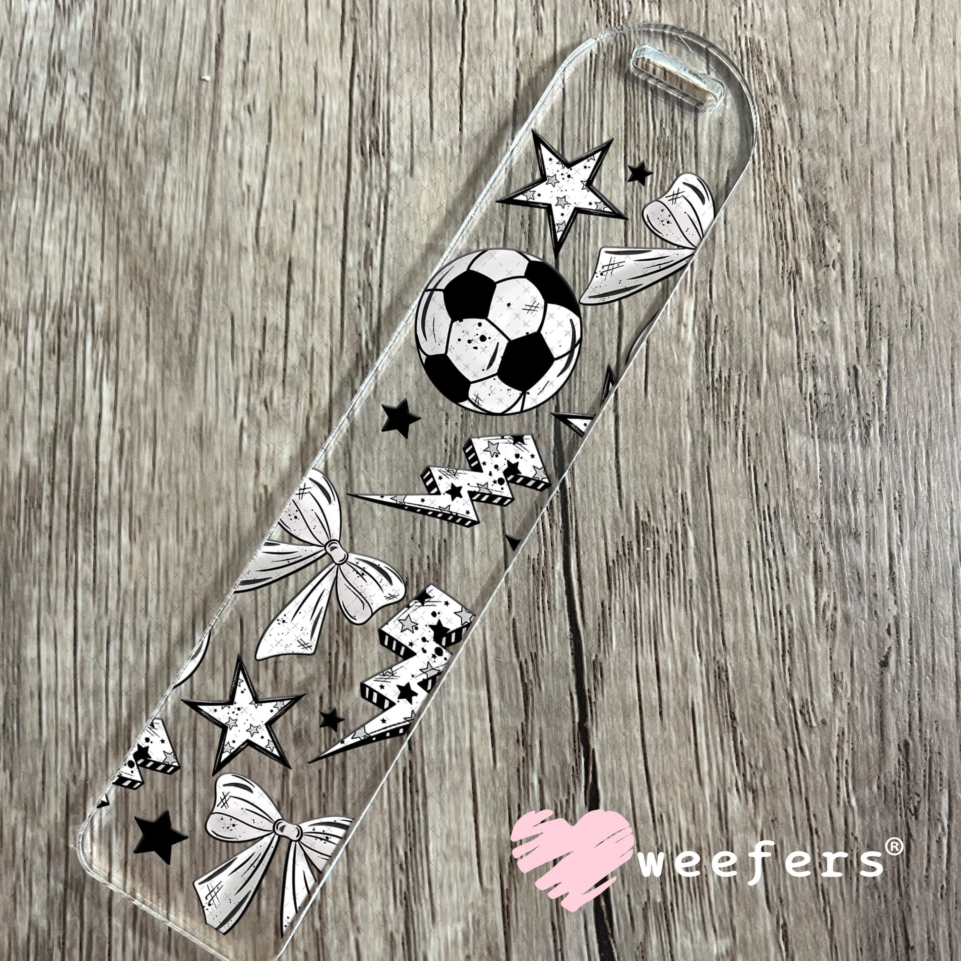 UV DTF Cup Wrap – Soccer Black and White Bookmark Weefers