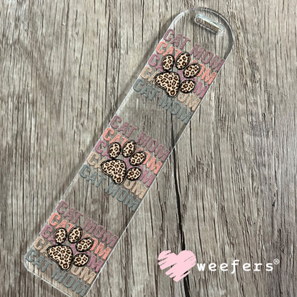 UV DTF Decal - Cat Mom Leopard Paw Bookmark Weefers