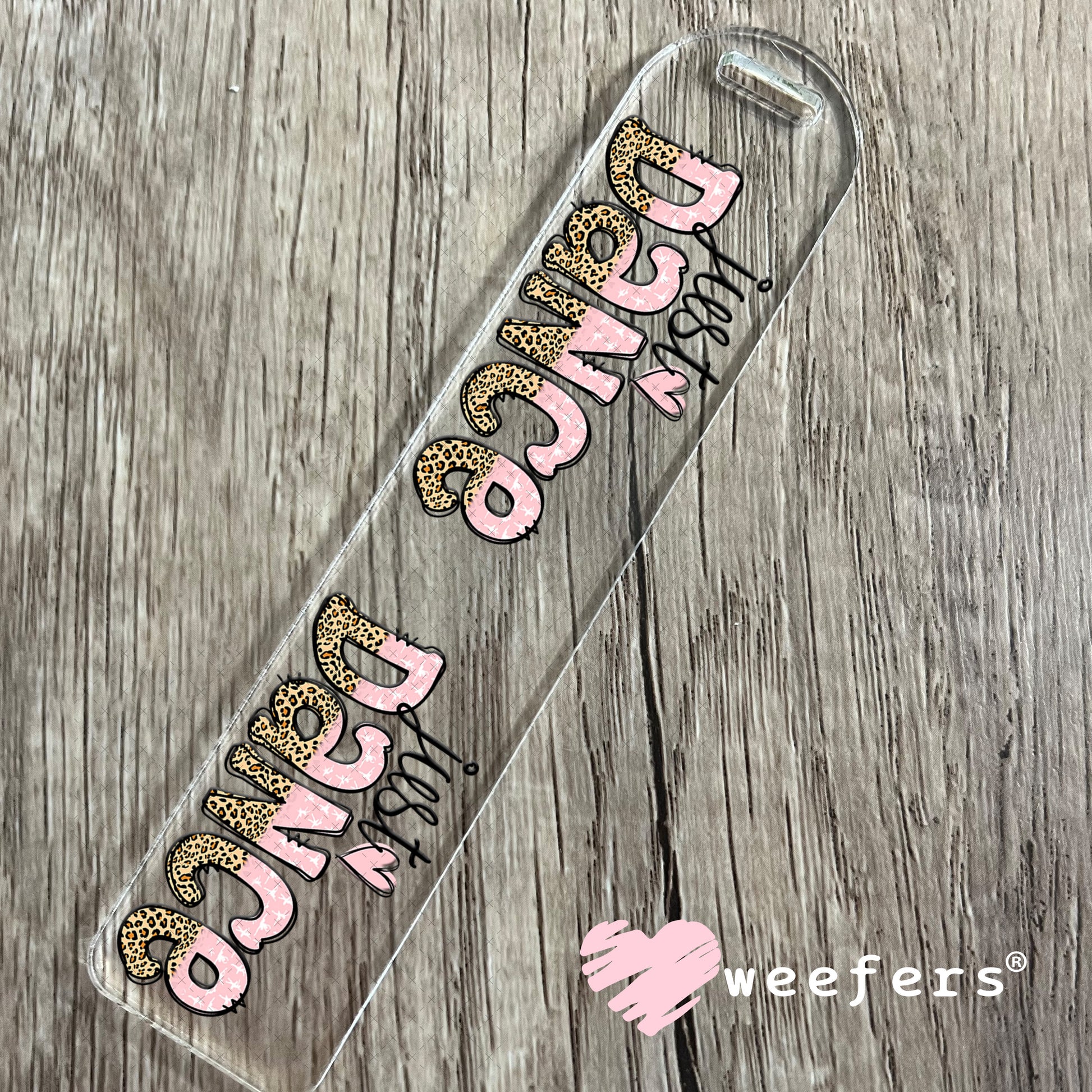 UV DTF Cup Wrap – Just Dance Pink Leopard Bookmark Weefers