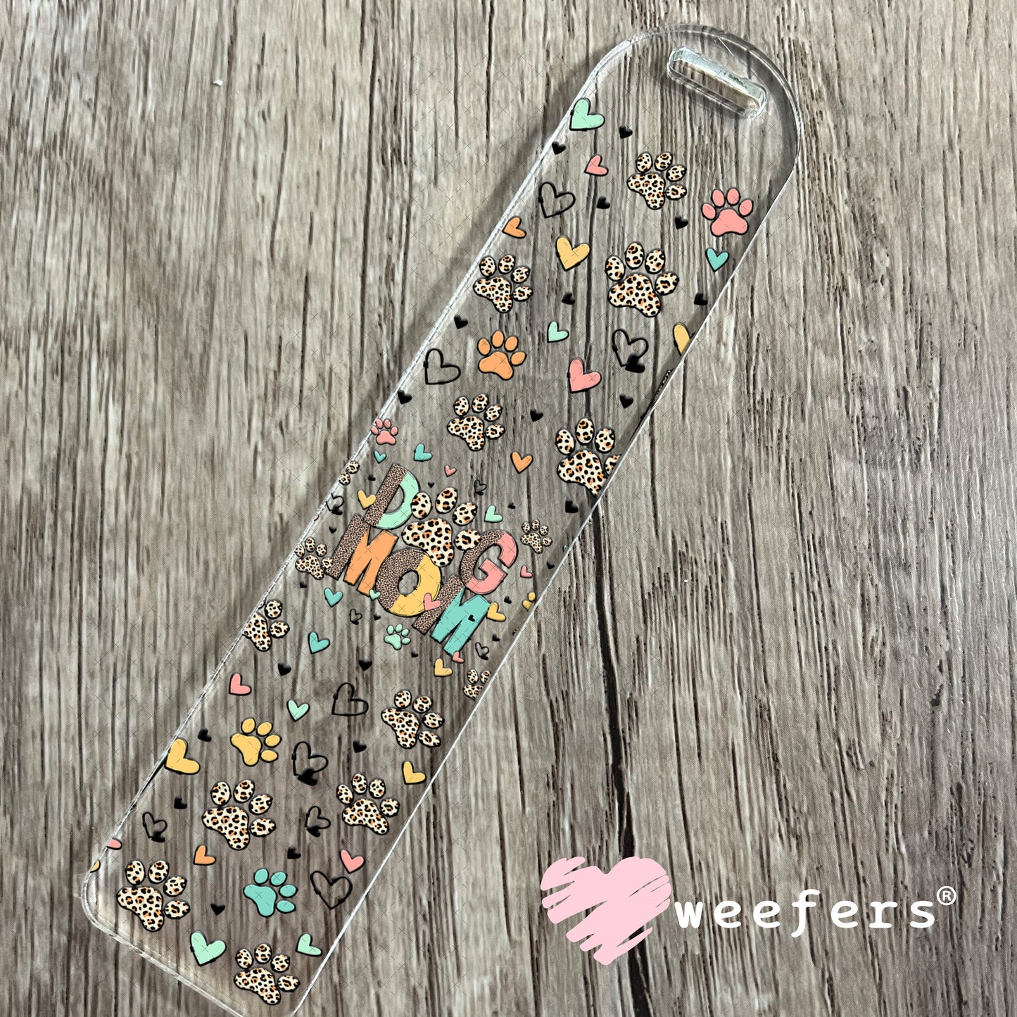 UV DTF Cup Wrap – Dog Mom Leopard Paws Bookmark Weefers