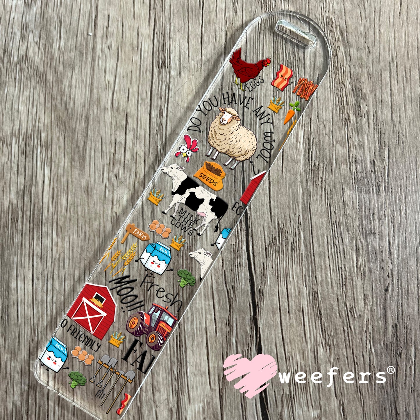 UV DTF Cup Wrap – On the Farm Bookmark Weefers