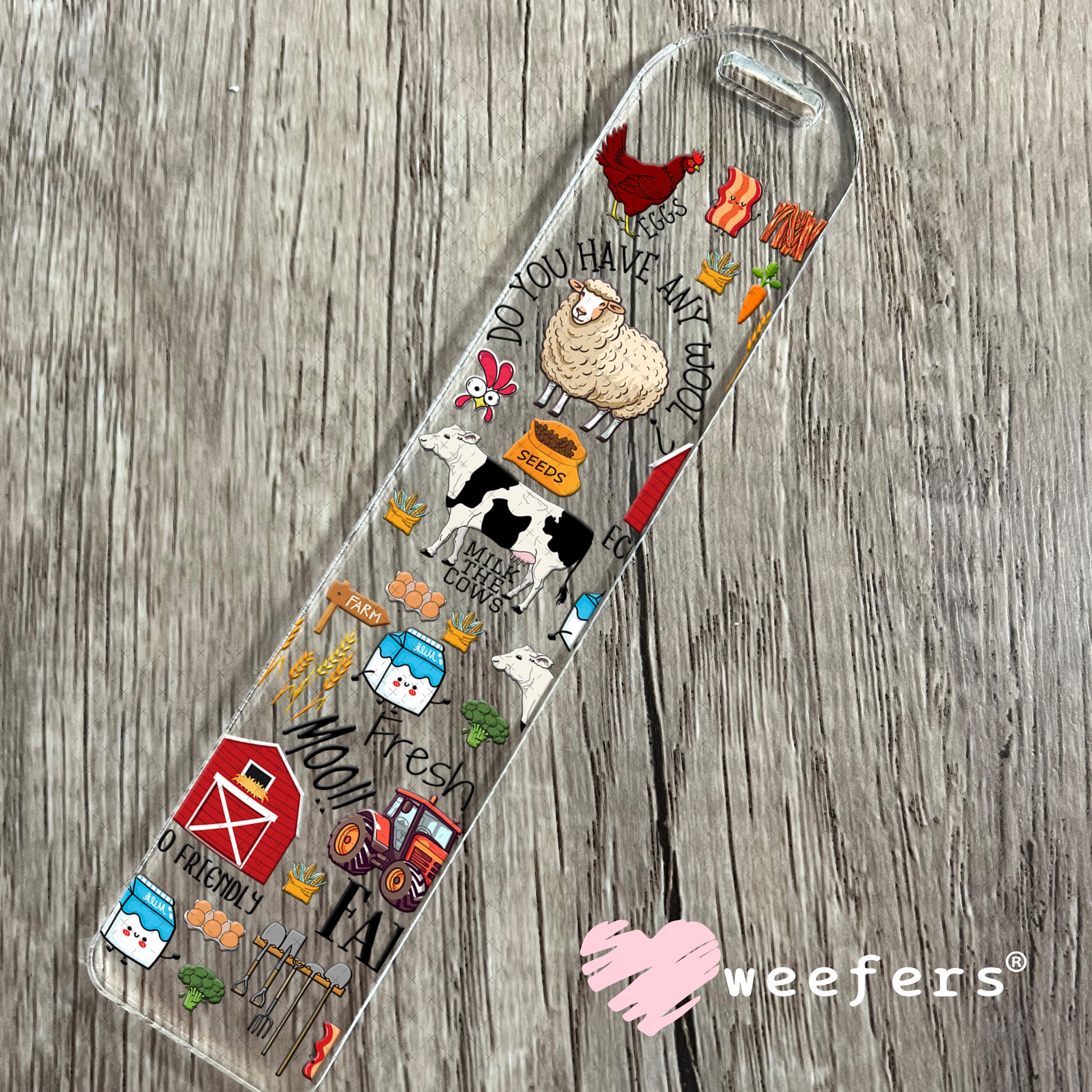 UV DTF Cup Wrap – On the Farm Bookmark Weefers