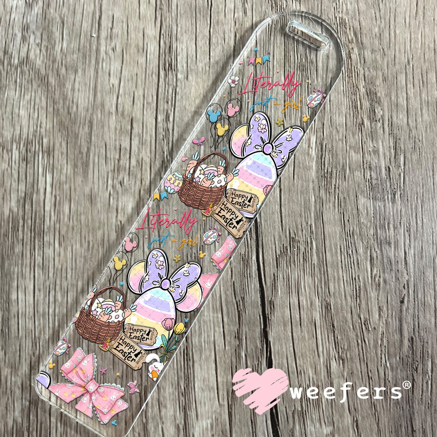 UV DTF Cup Wrap – Literally Just a Girl Easter Bookmark Weefers