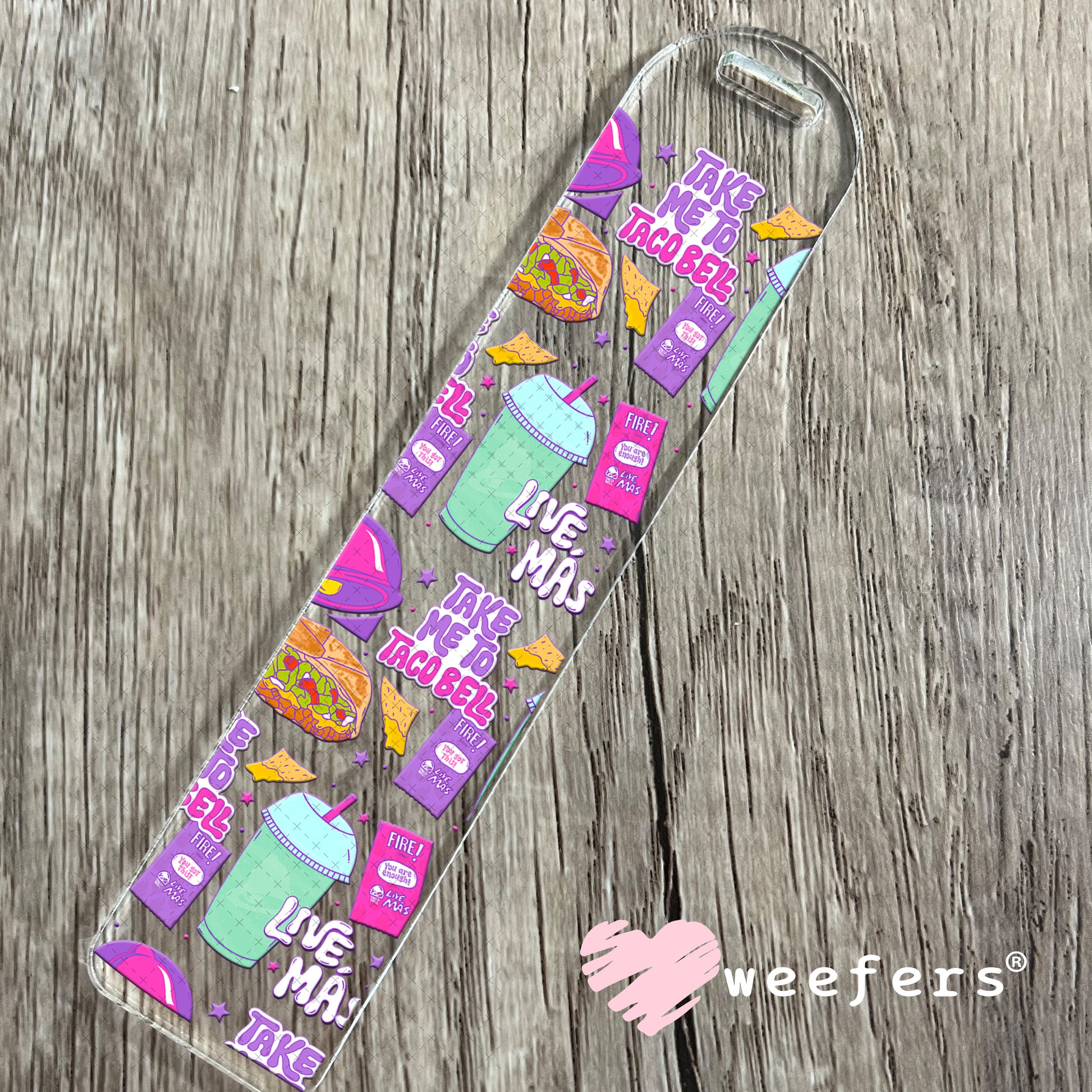 UV DTF Cup Wrap – Take Me To Taco Bell Bookmark Weefers