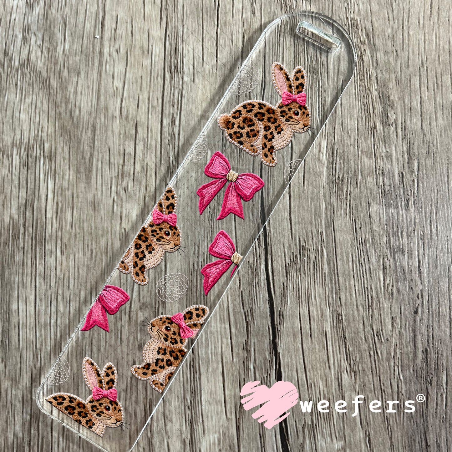 UV DTF Cup Wrap – Leopard Bunnies - Weefers Exclusive Bookmark Weefers