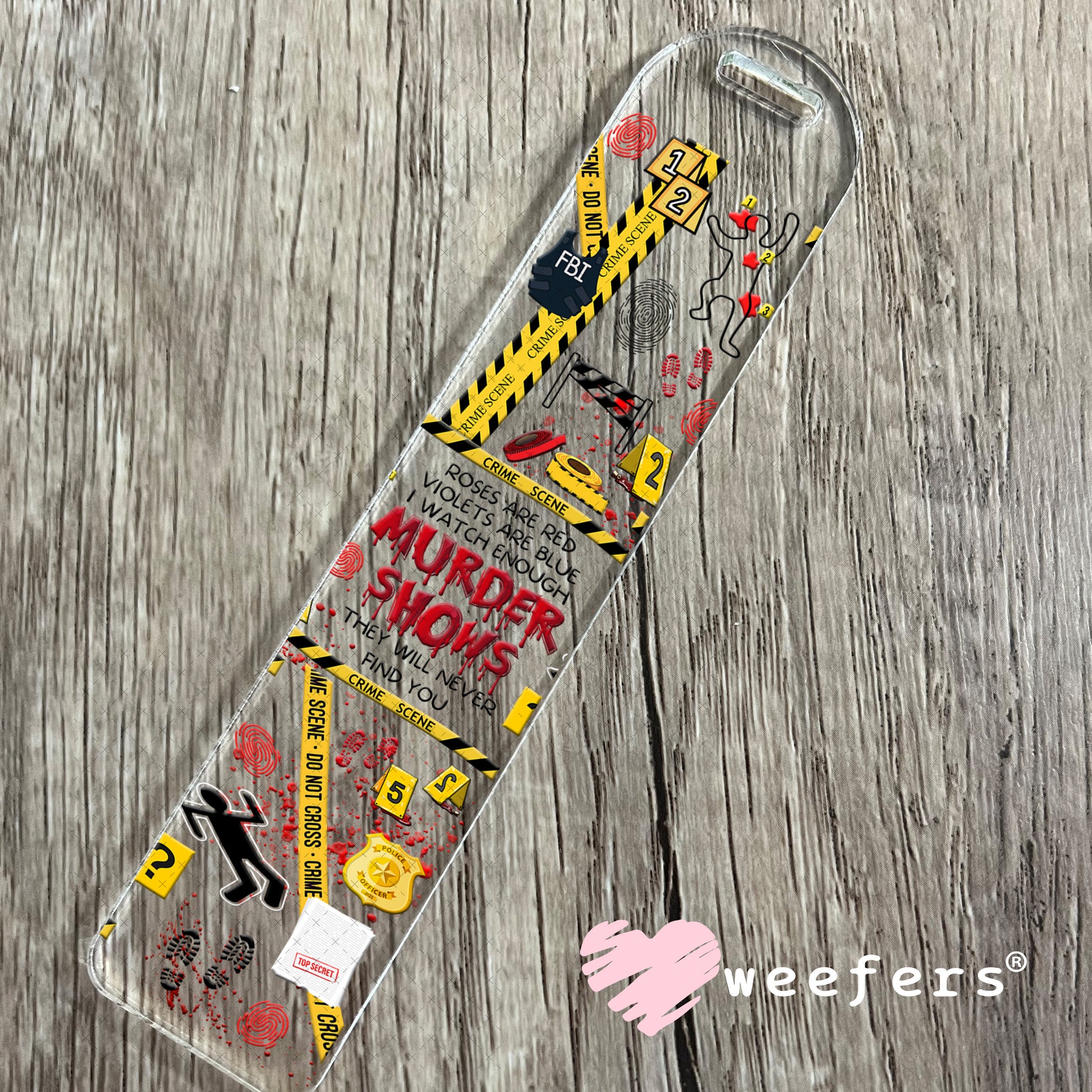 UV DTF Cup Wrap – Murder Shows Bookmark Weefers