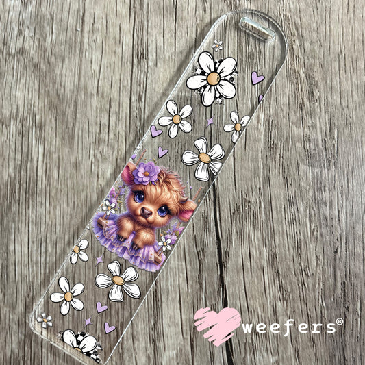 UV DTF Cup Wrap – Baby Cow Purple Tutu Bookmark Weefers
