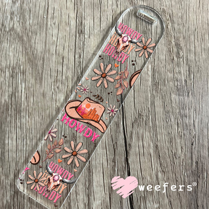 UV DTF Cup Wrap – Howdy Peach and Pink Bookmark Weefers
