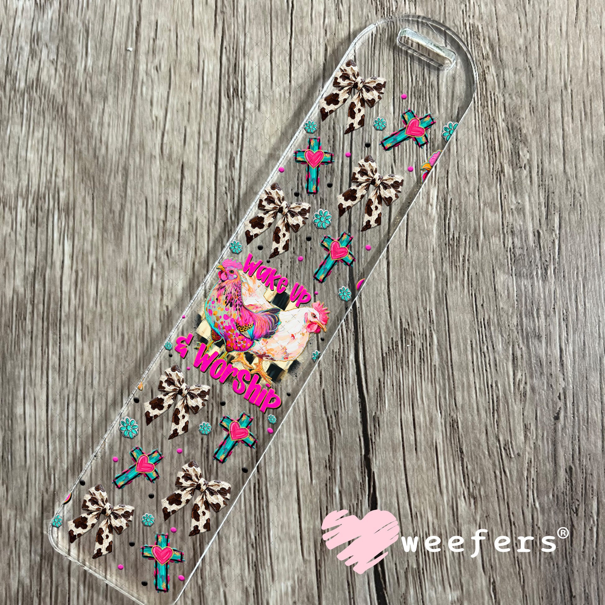 UV DTF Cup Wrap – Wake Up and Worship - Weefers Exclusive Bookmark Weefers