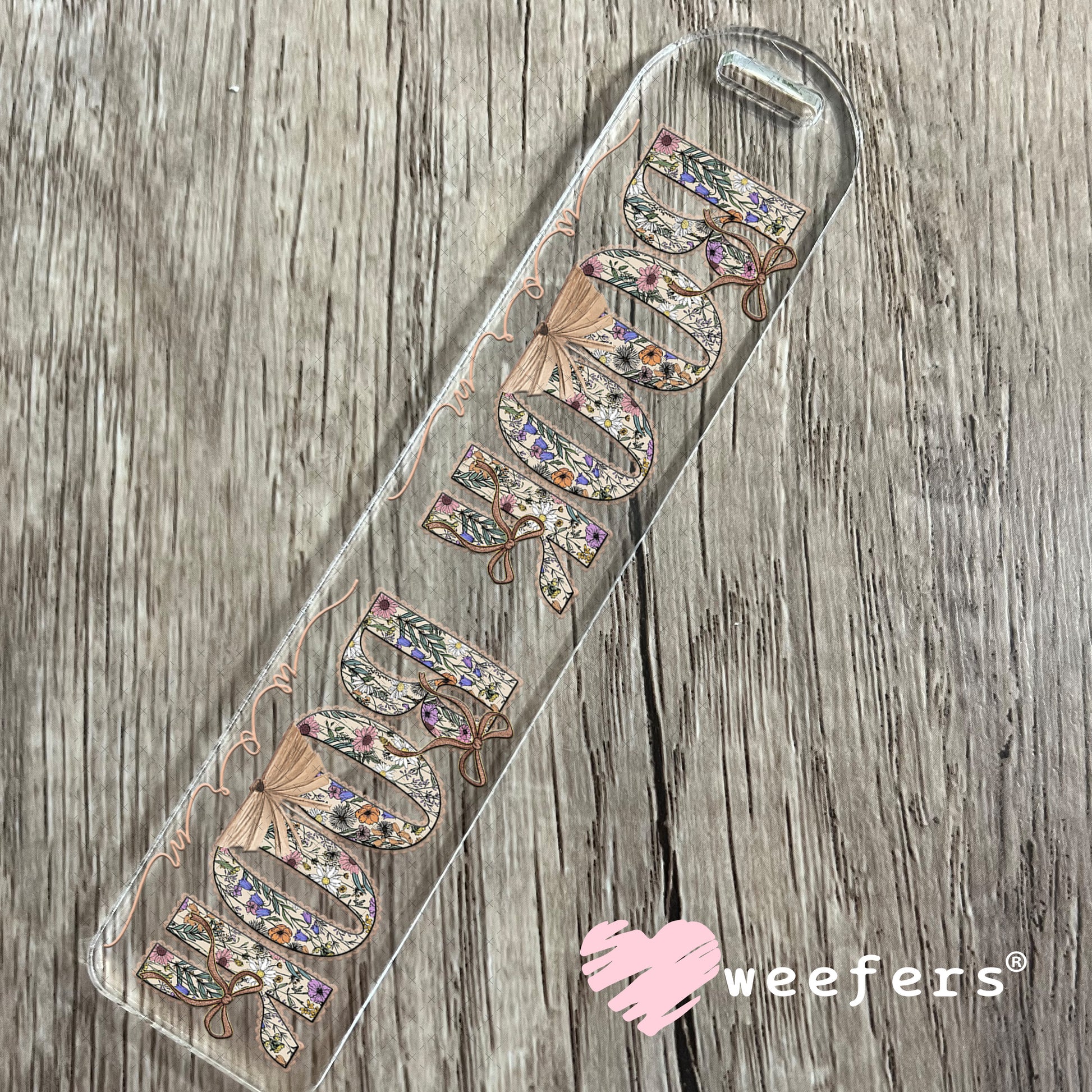 UV DTF Cup Wrap – Bookworm Floral Bookmark Weefers