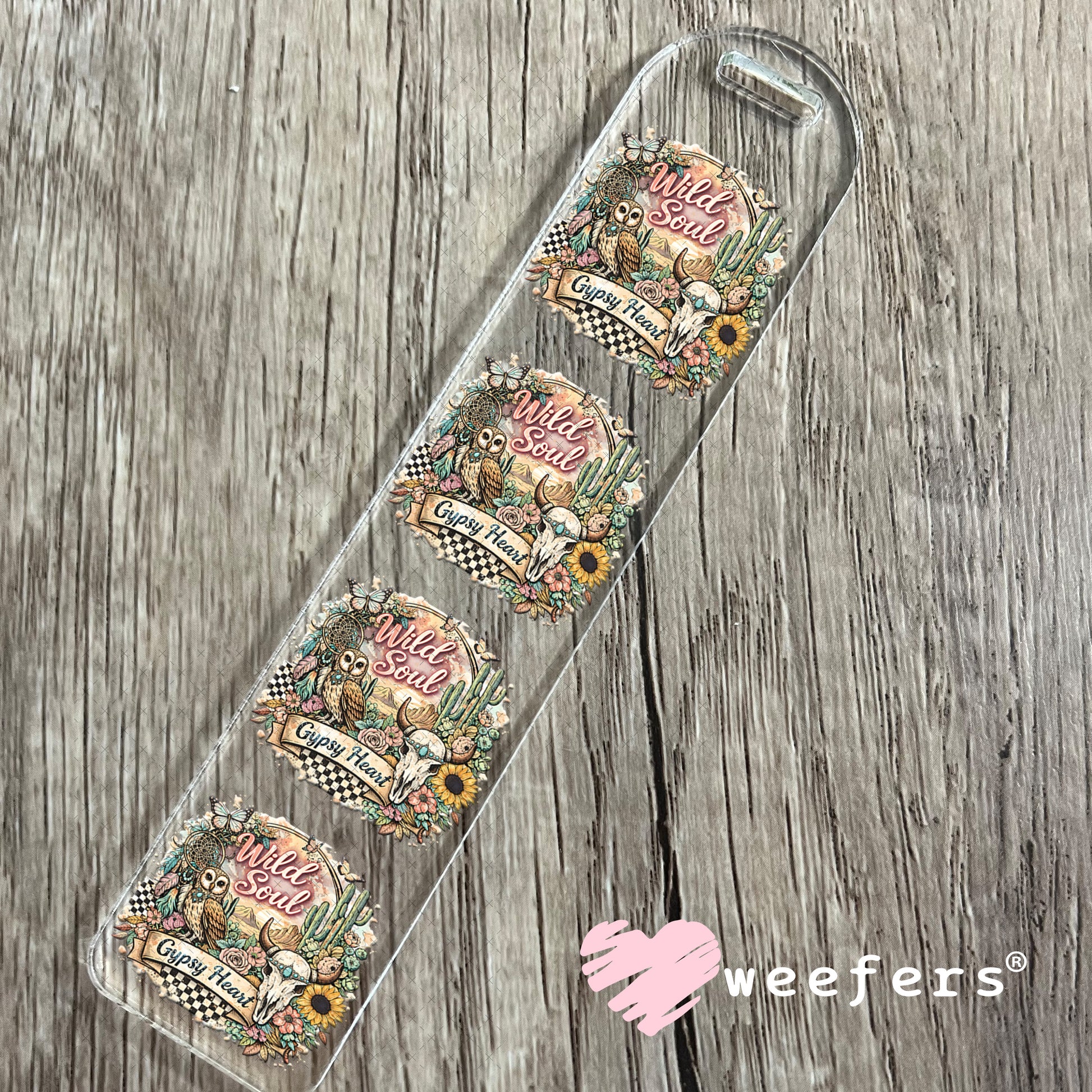 UV DTF Decal - Wild Soul Gypsy Heart Bookmark Weefers