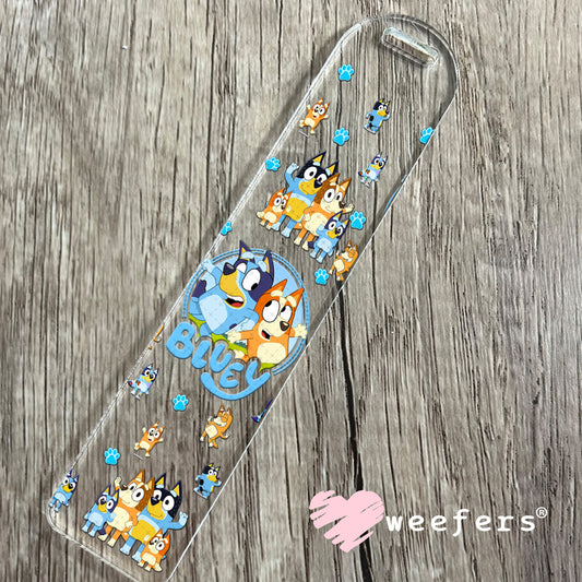 UV DTF Cup Wrap – Blue Dog Bookmark Weefers