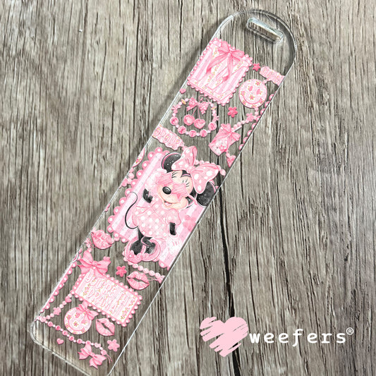 UV DTF Cup Wrap – Pink Girl Mouse Bookmark Weefers