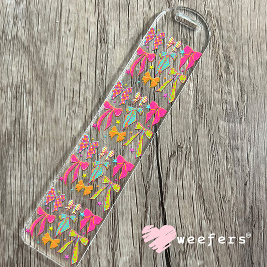 UV DTF Decal - Retro Bright Bows Bookmark Weefers