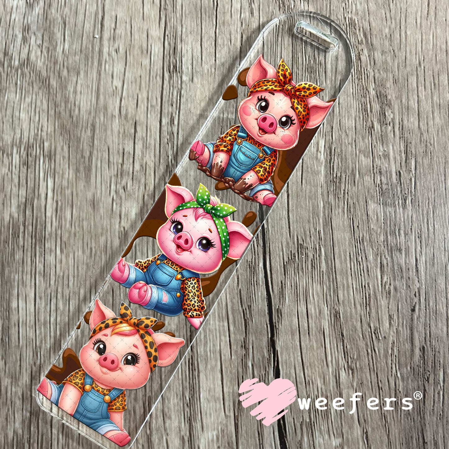 UV DTF Cup Wrap – Bougie Girlfriend Pig Friends Bookmark Weefers
