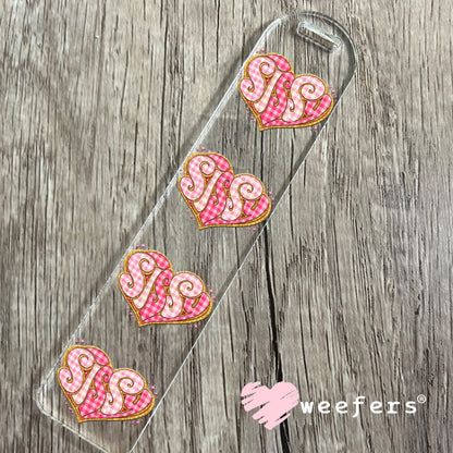 UV DTF Decal - Sissy Pink Checkered Bookmark Weefers