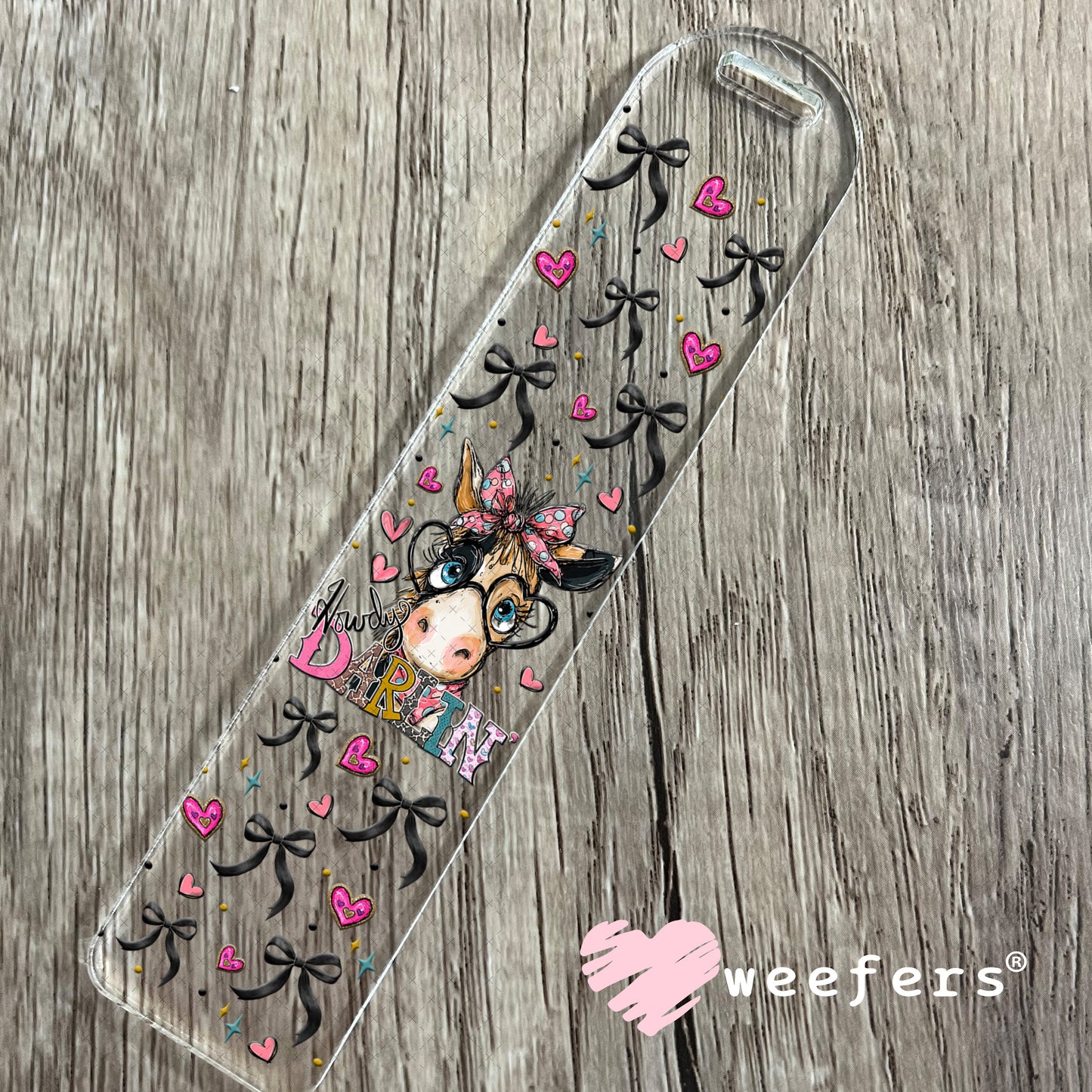 UV DTF Cup Wrap – Howdy Darlin Donkey - Weefers Exclusive Bookmark Weefers