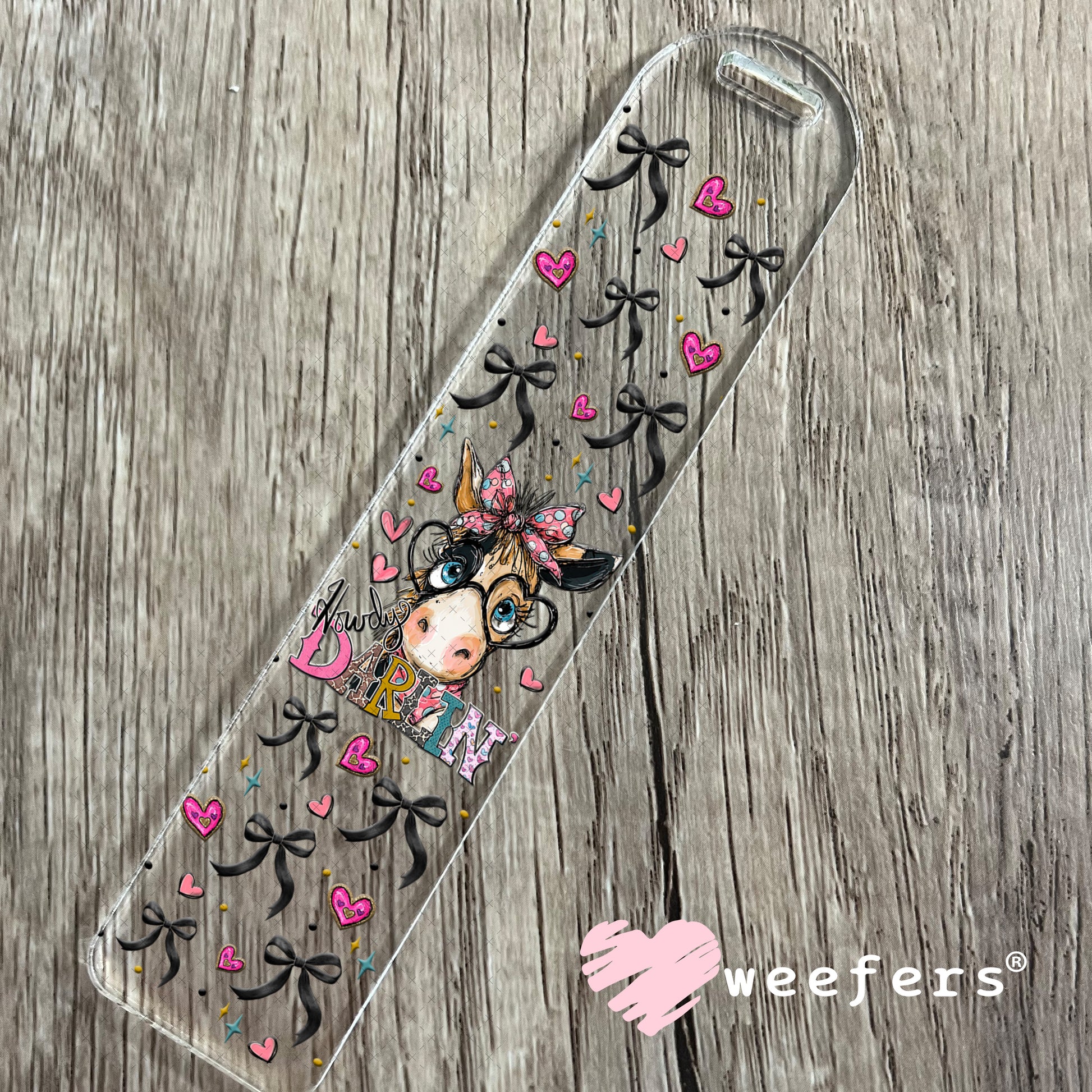 UV DTF Cup Wrap – Howdy Darlin Donkey - Weefers Exclusive Bookmark Weefers
