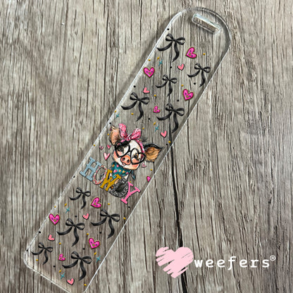 UV DTF Cup Wrap – Howdy Pig - Weefers Exclusive Bookmark Weefers