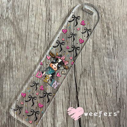 UV DTF Cup Wrap – Howdy Darlin Cow - Weefers Exclusive Bookmark Weefers