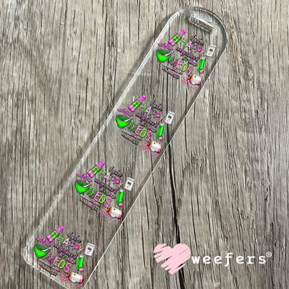 If you're Happy and you knot its your meds Pharmacy Life UV DTF Bookmark Decal - Weefers