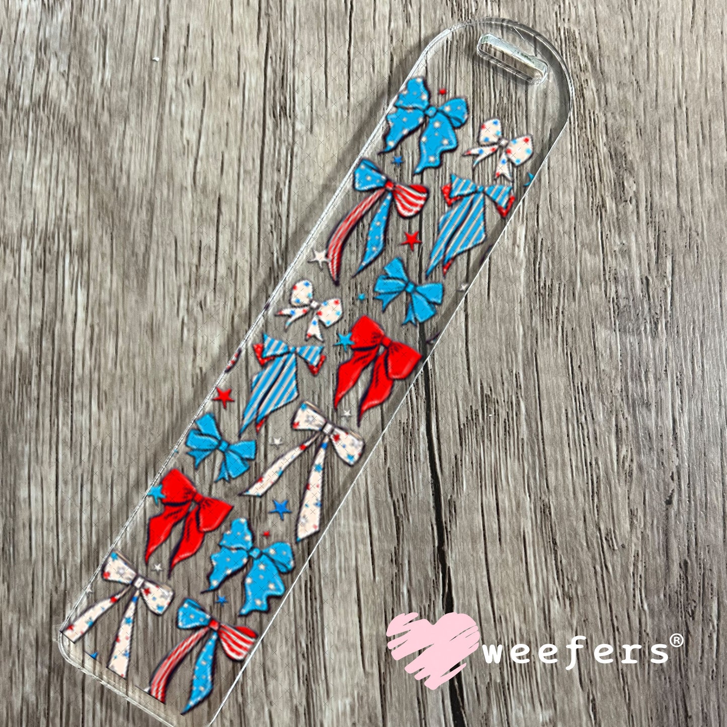 UV DTF Cup Wrap – Patriotic Bows Bookmark Weefers