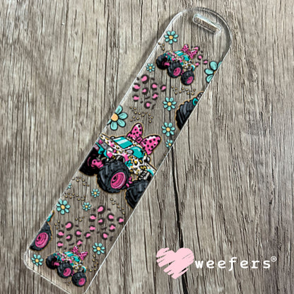 UV DTF Cup Wrap – Girly Leopard Monster Truck - Weefers Exclusive Bookmark Weefers
