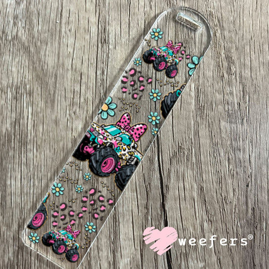 UV DTF Cup Wrap – Girly Leopard Monster Truck - Weefers Exclusive Bookmark Weefers