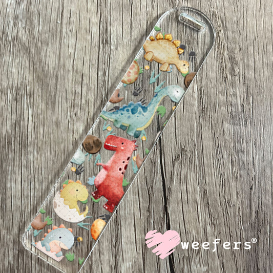UV DTF Cup Wrap – Watercolor Dinosaurs Bookmark Weefers