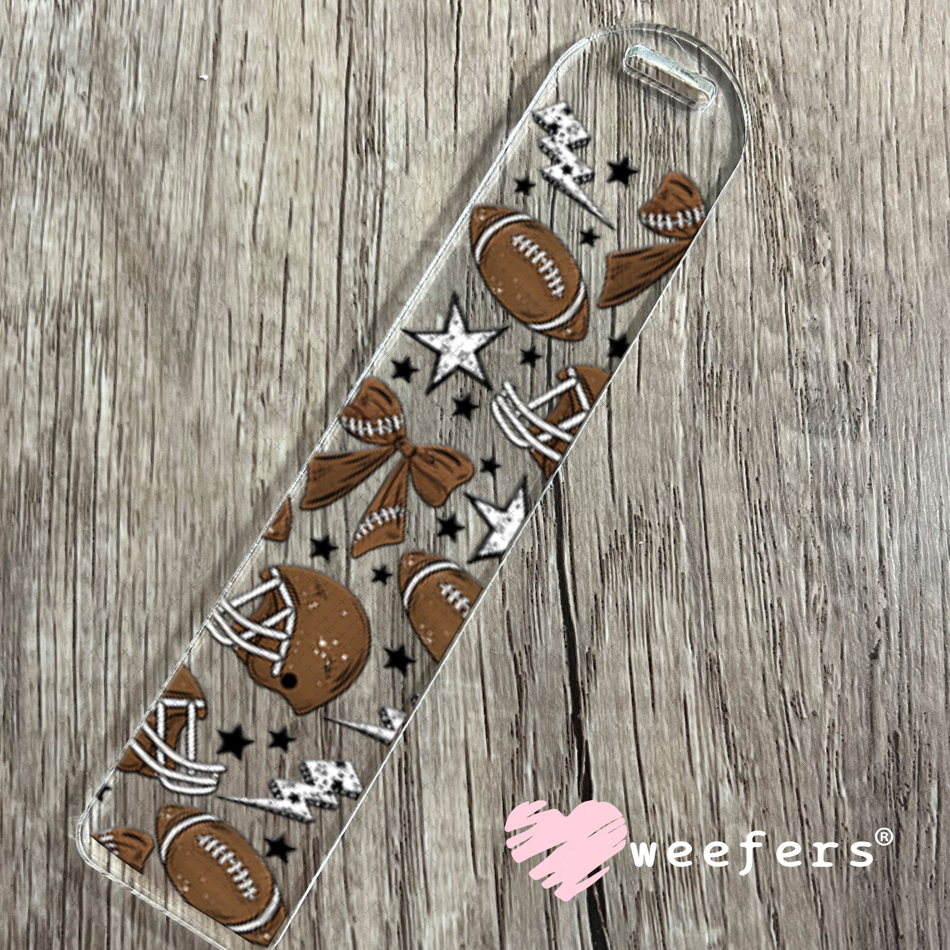 UV DTF Cup Wrap – Football and Bows Bookmark Weefers