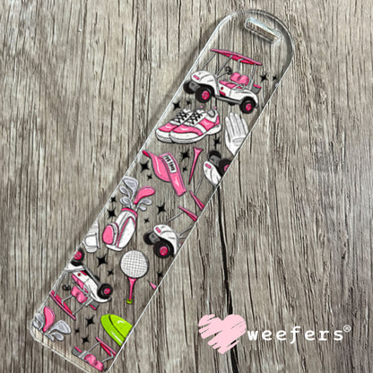 UV DTF Cup Wrap – Pink Golf Favorite Things Bookmark Weefers