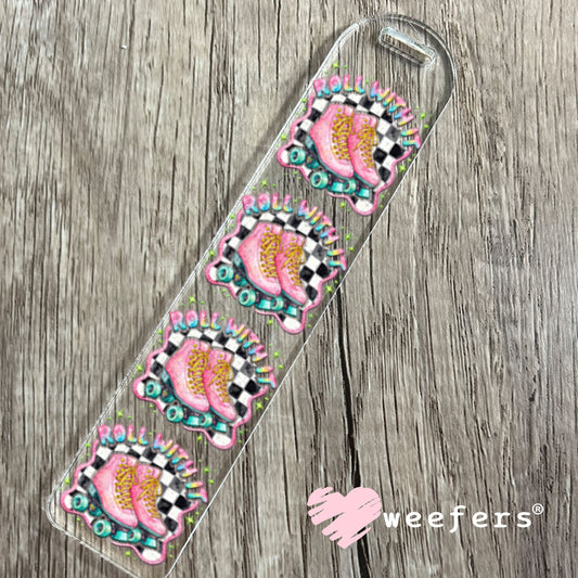 UV DTF Decal - Roll With It Pink and Teal Bookmark Weefers