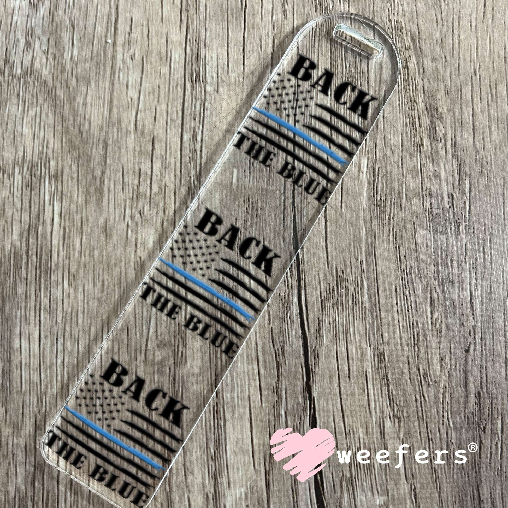 UV DTF Decal -Back the Blue Bookmark Weefers