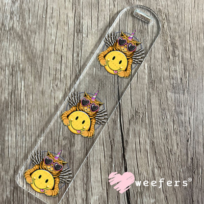UV DTF Decal - Cat Hugging Smiley Face Bookmark Weefers