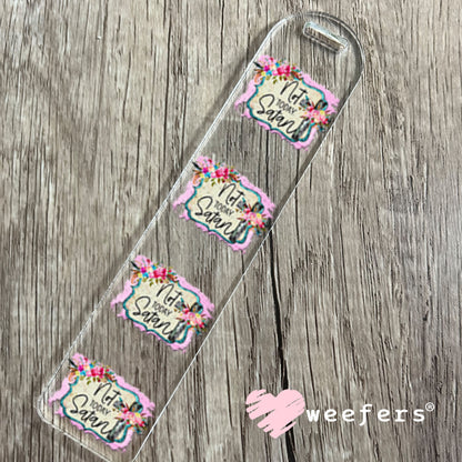 UV DTF Decal - Not Today Satan Bookmark Weefers