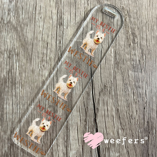 UV DTF Decal - My Bestie is a Westie Bookmark Weefers