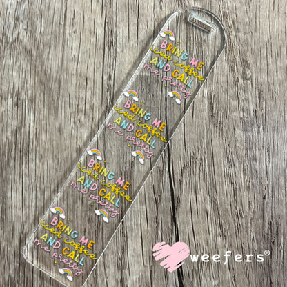 UV DTF Decal - Bring Me Iced Coffee and Call Me Pretty Bookmark Weefers